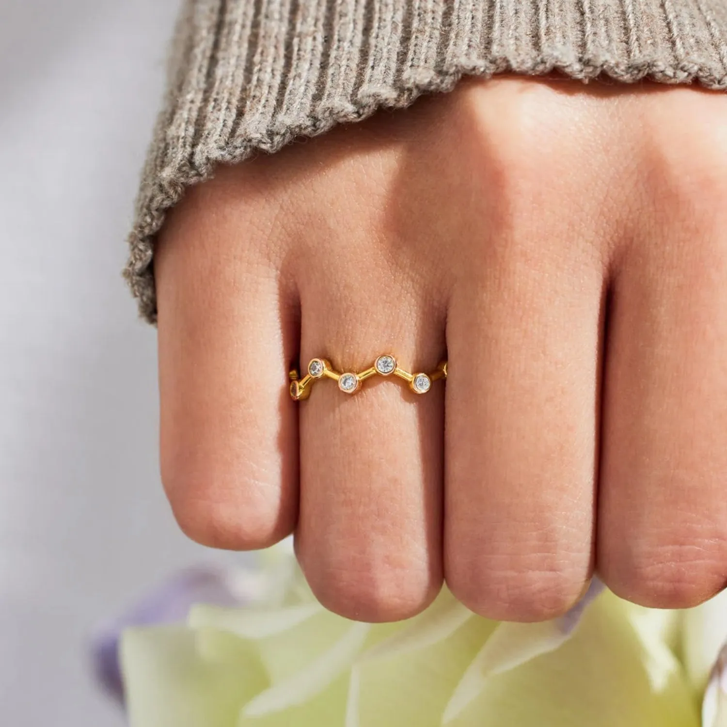 Diamond Delicate Ring sold by Mason & Madison Co. product image thumbnail 2