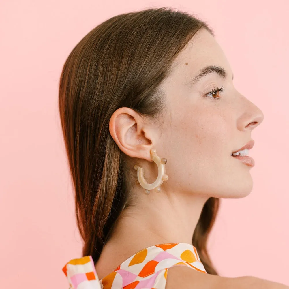 Natural Bead Hoops sold by Sunshine Tienda product image thumbnail 3