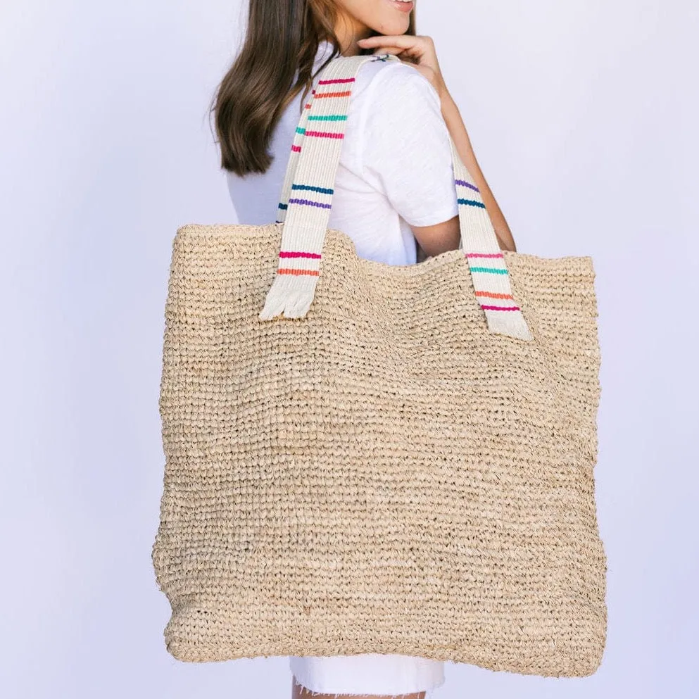 Irma Large Raffia Tote sold by Sunshine Tienda product image thumbnail 2