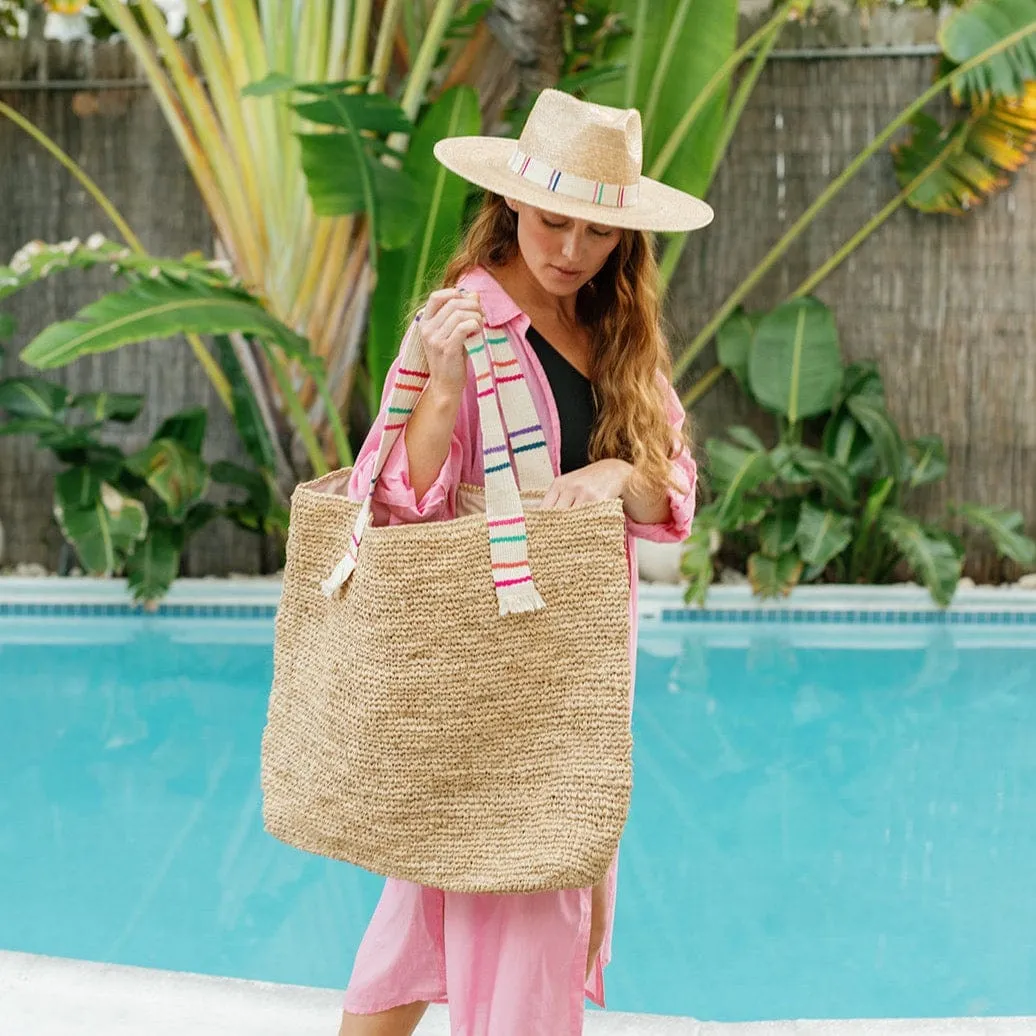 Irma Large Raffia Tote sold by Sunshine Tienda product image thumbnail 3