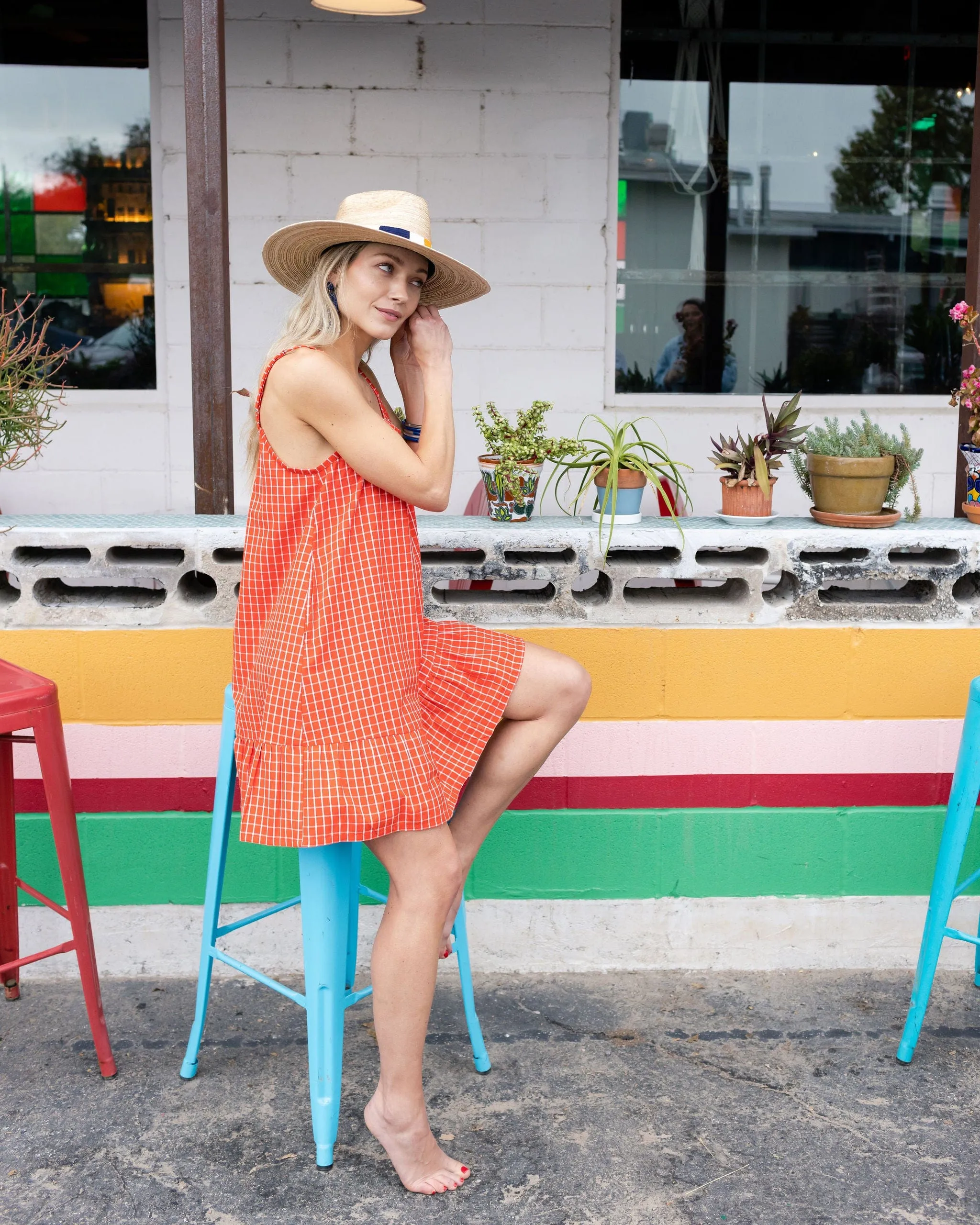 Red Plaid Olivia Dress sold by Sunshine Tienda product image thumbnail 2