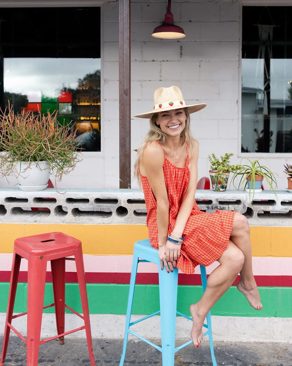 Red Plaid Olivia Dress sold by Sunshine Tienda