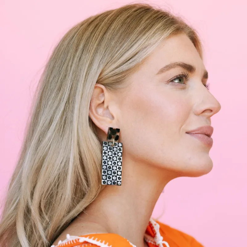 Flower Tile Cabana Earrings sold by Sunshine Tienda