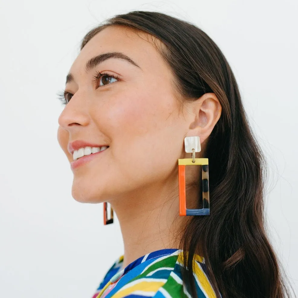 Alpine Colorblock Earrings sold by Sunshine Tienda product image thumbnail 2