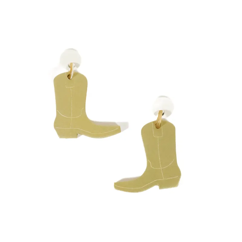Gold Boot Dangles sold by Sunshine Tienda