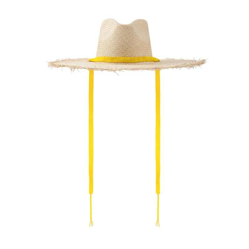 Elisabeth Wide Brimmed Palm Fringe Hat sold by Sunshine Tienda