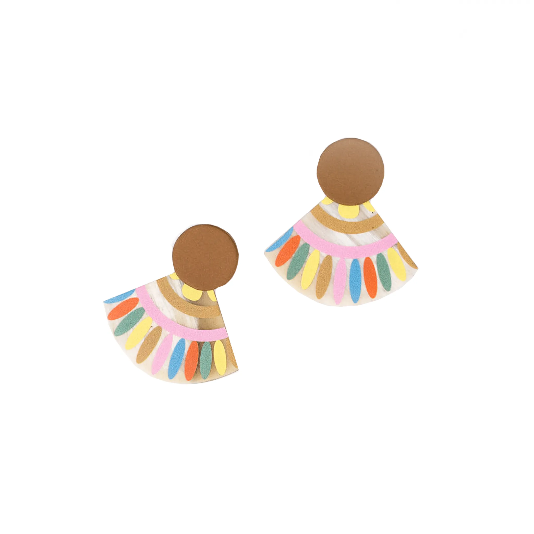 Spanish Sunset Tile Earrings sold by Sunshine Tienda product image thumbnail 2