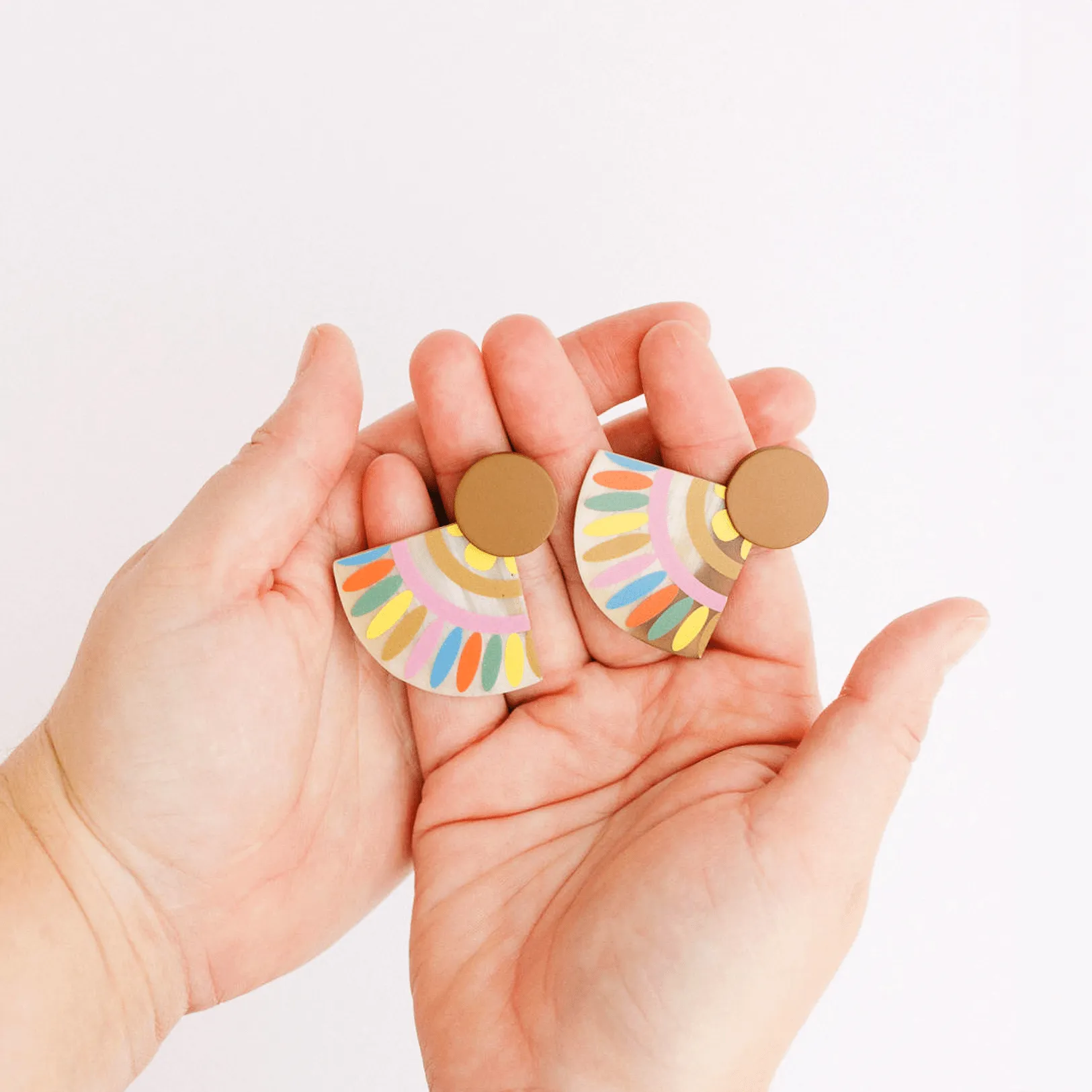 Spanish Sunset Tile Earrings sold by Sunshine Tienda product image thumbnail 3