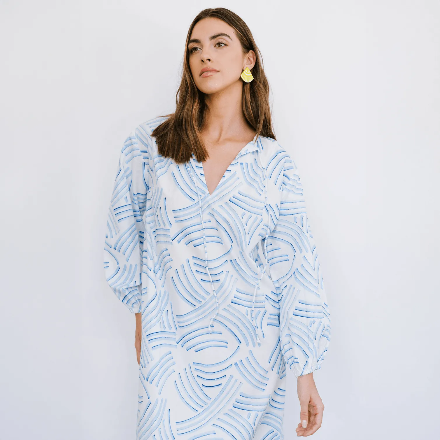 Shark Stripe Sienna Dress sold by Sunshine Tienda product image thumbnail 4