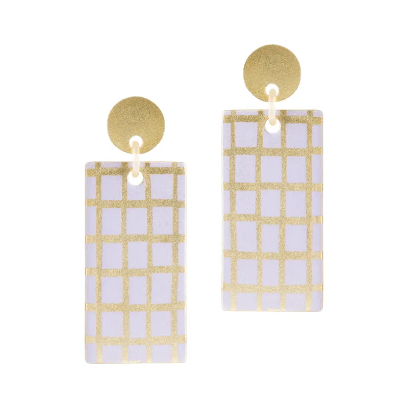 Purple Dulce Cabana Earrings made by Sunshine Tienda