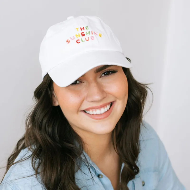 Rainbow Embroidered Sunshine Club Baseball Hat sold by Sunshine Tienda