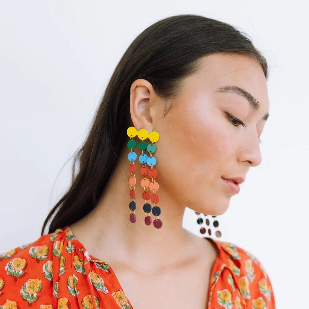 Rainbow Cascade Earrings sold by Sunshine Tienda