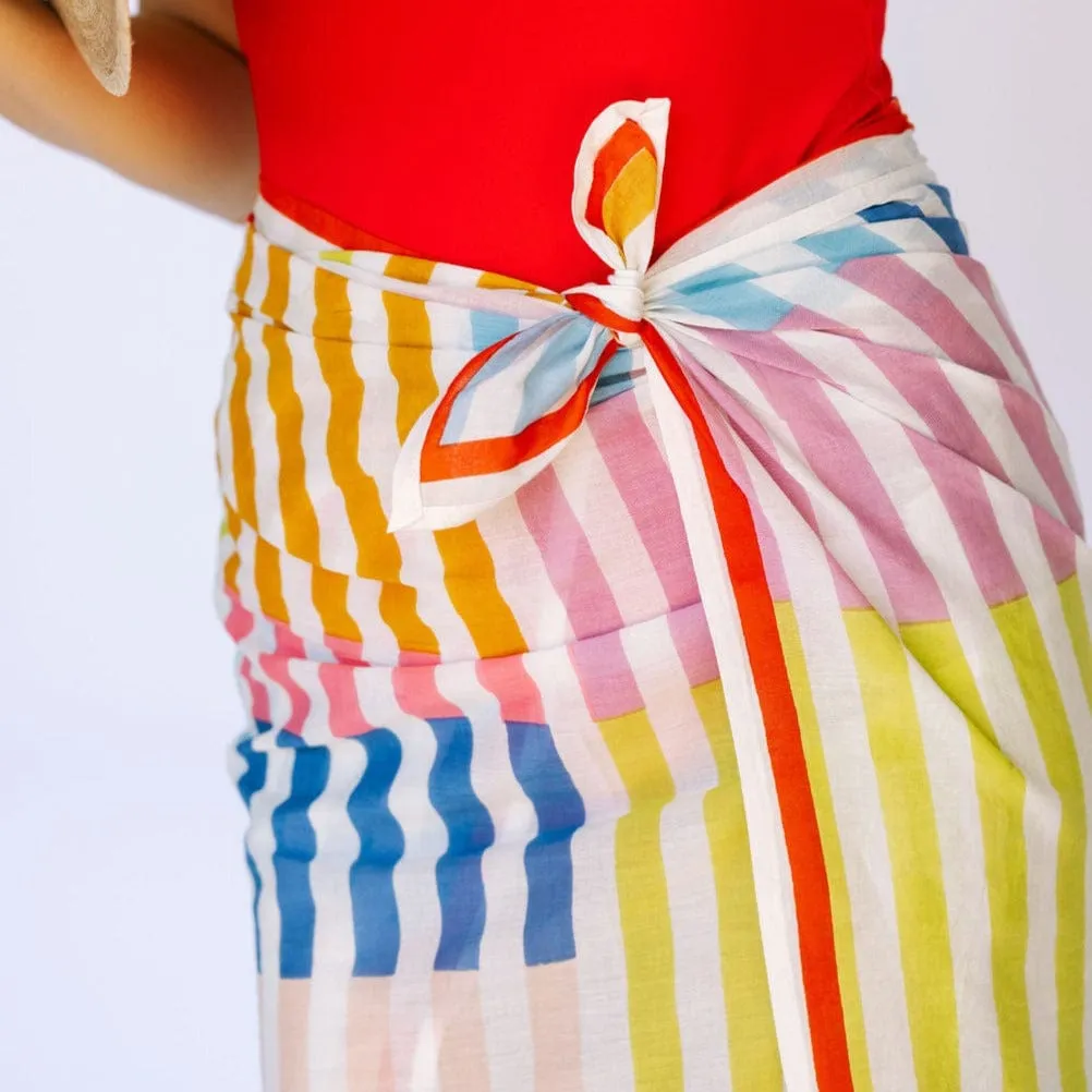 Rainbow Stripe Sarong sold by Sunshine Tienda product image thumbnail 3