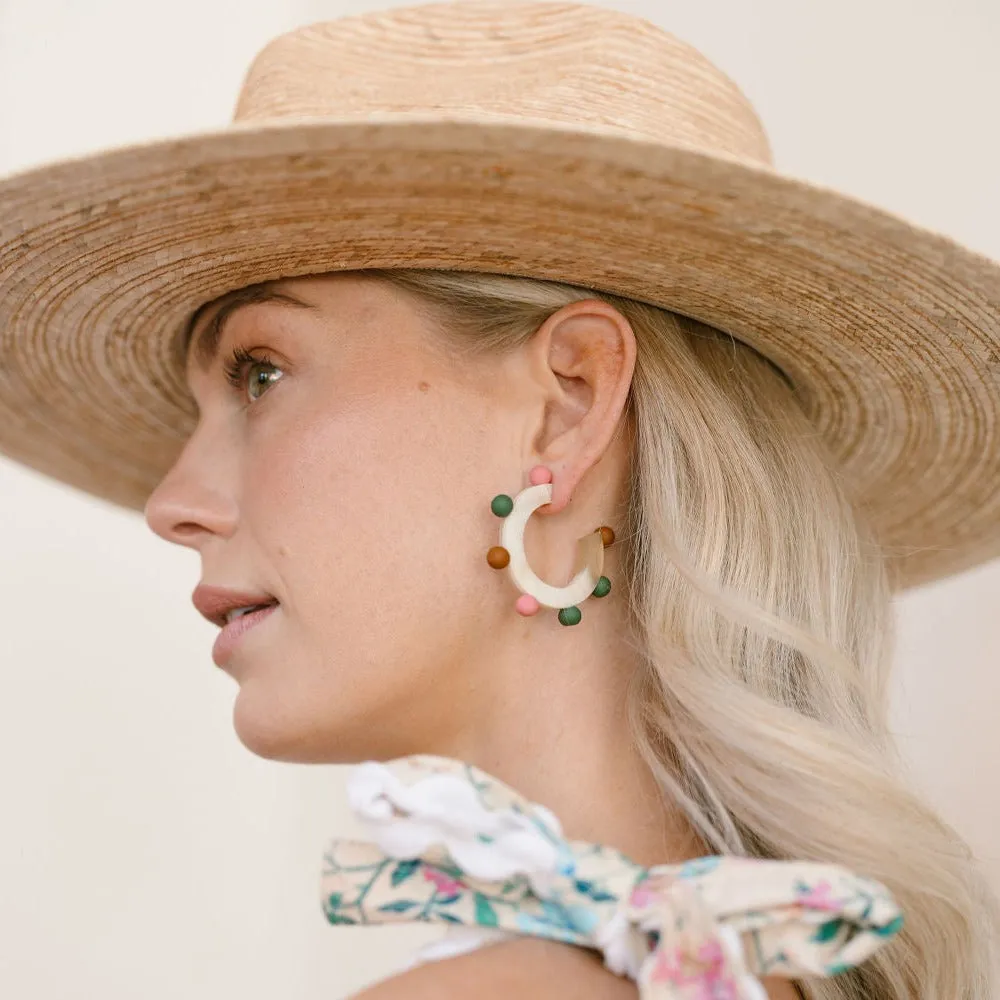 Rainbow Bead Hoops sold by Sunshine Tienda product image thumbnail 2