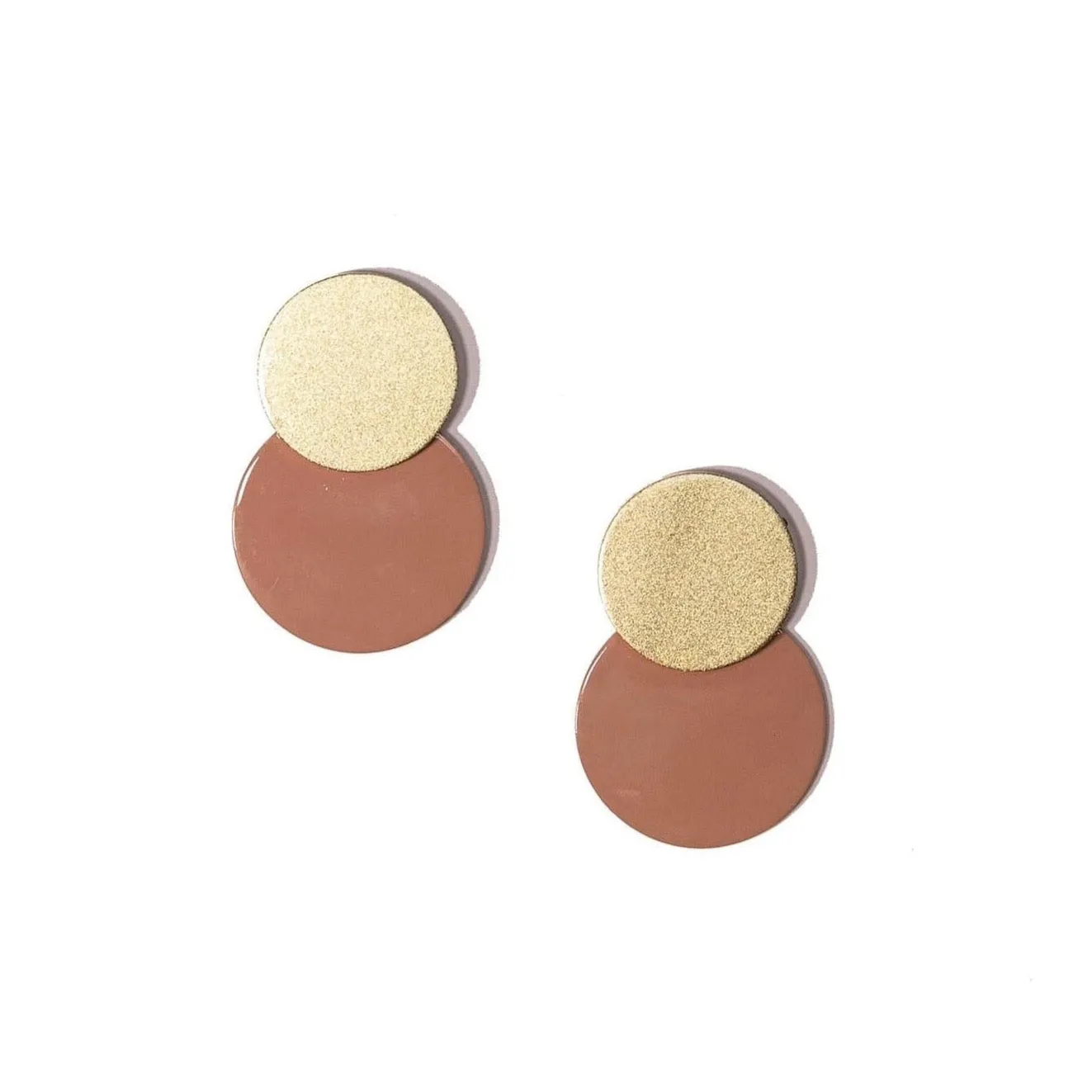 Sandy Metallic Circle Earrings sold by Sunshine Tienda