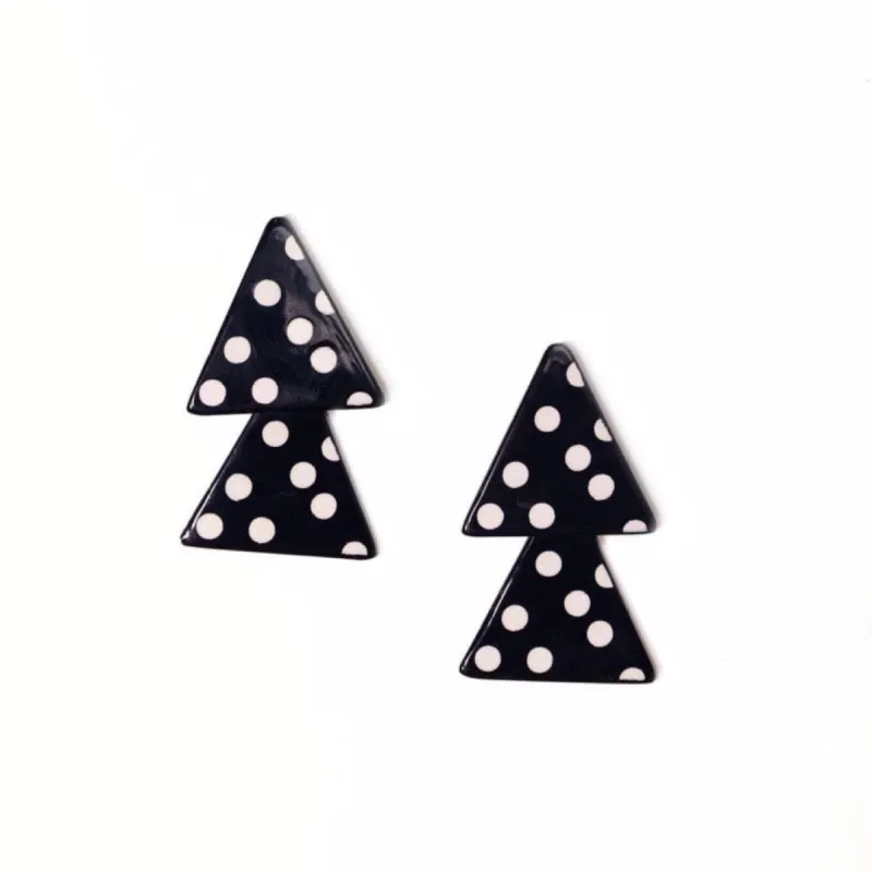 Polka Triangle Earrings sold by Sunshine Tienda