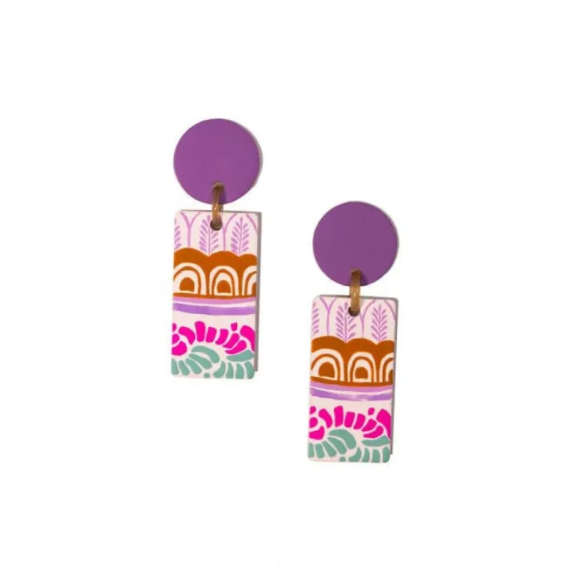 Lilac Valencia Cabana Earrings sold by Sunshine Tienda