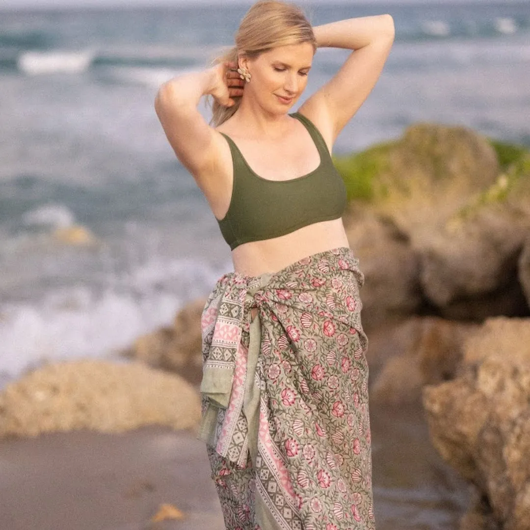 Palm Sunrise Sarong sold by Sunshine Tienda product image thumbnail 3