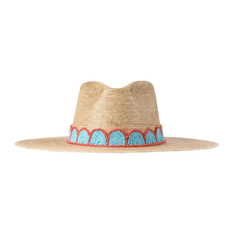 Gloria Turquoise Crochet Palm Hat sold by Sunshine Tienda
