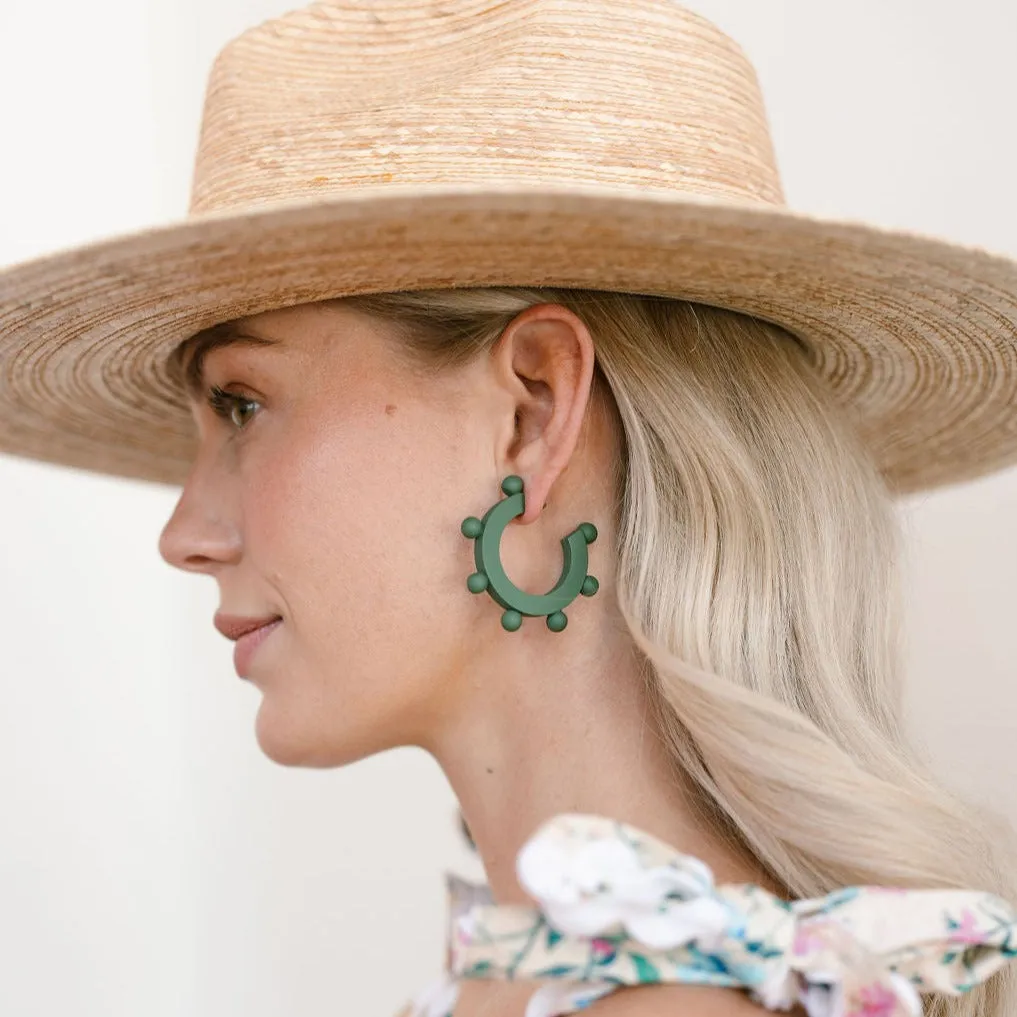 Sage Bead Hoops sold by Sunshine Tienda product image thumbnail 2
