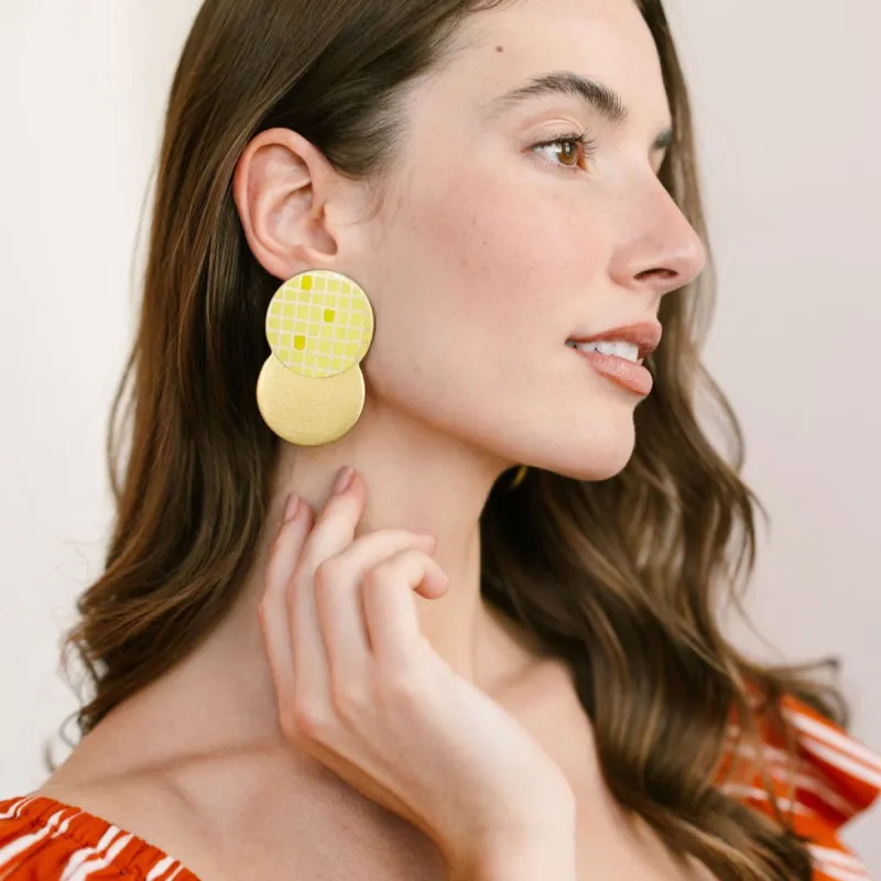 Dulce Double Circle Earrings sold by Sunshine Tienda