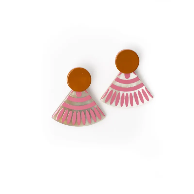 Sunset Blush Tile Earrings sold by Sunshine Tienda