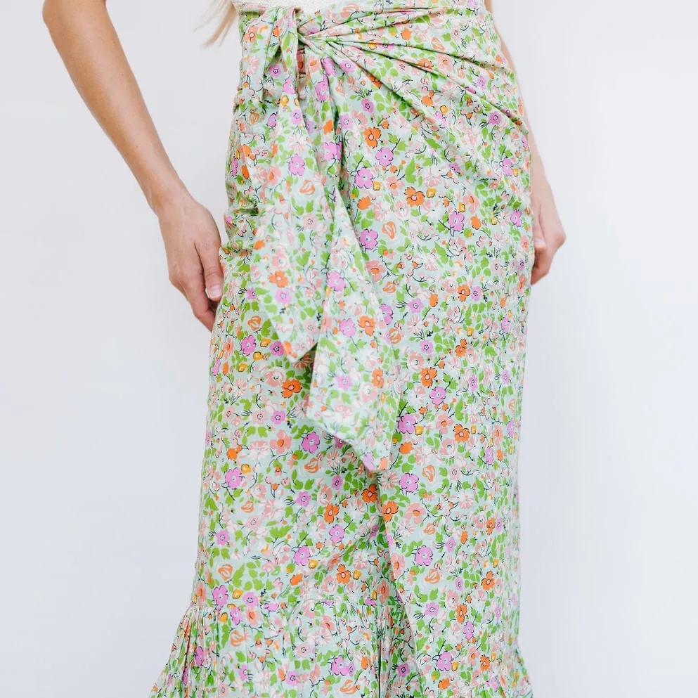 Key Lime Flower Vienna Sarong sold by Sunshine Tienda product image thumbnail 4