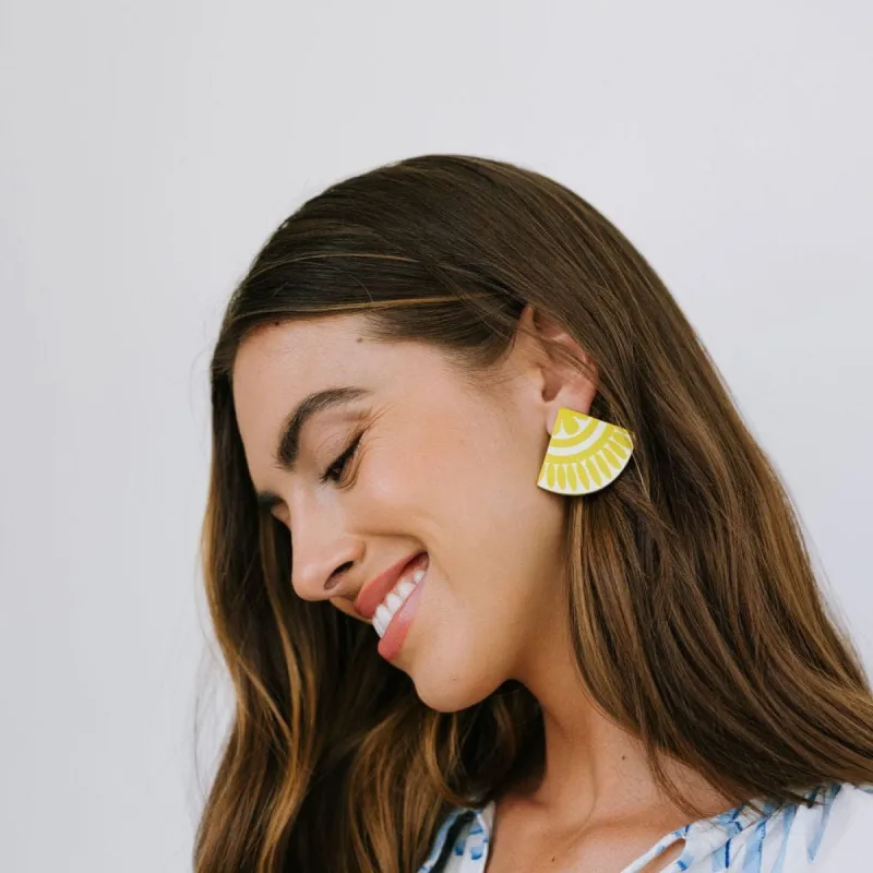 Lime Tile Earrings sold by Sunshine Tienda