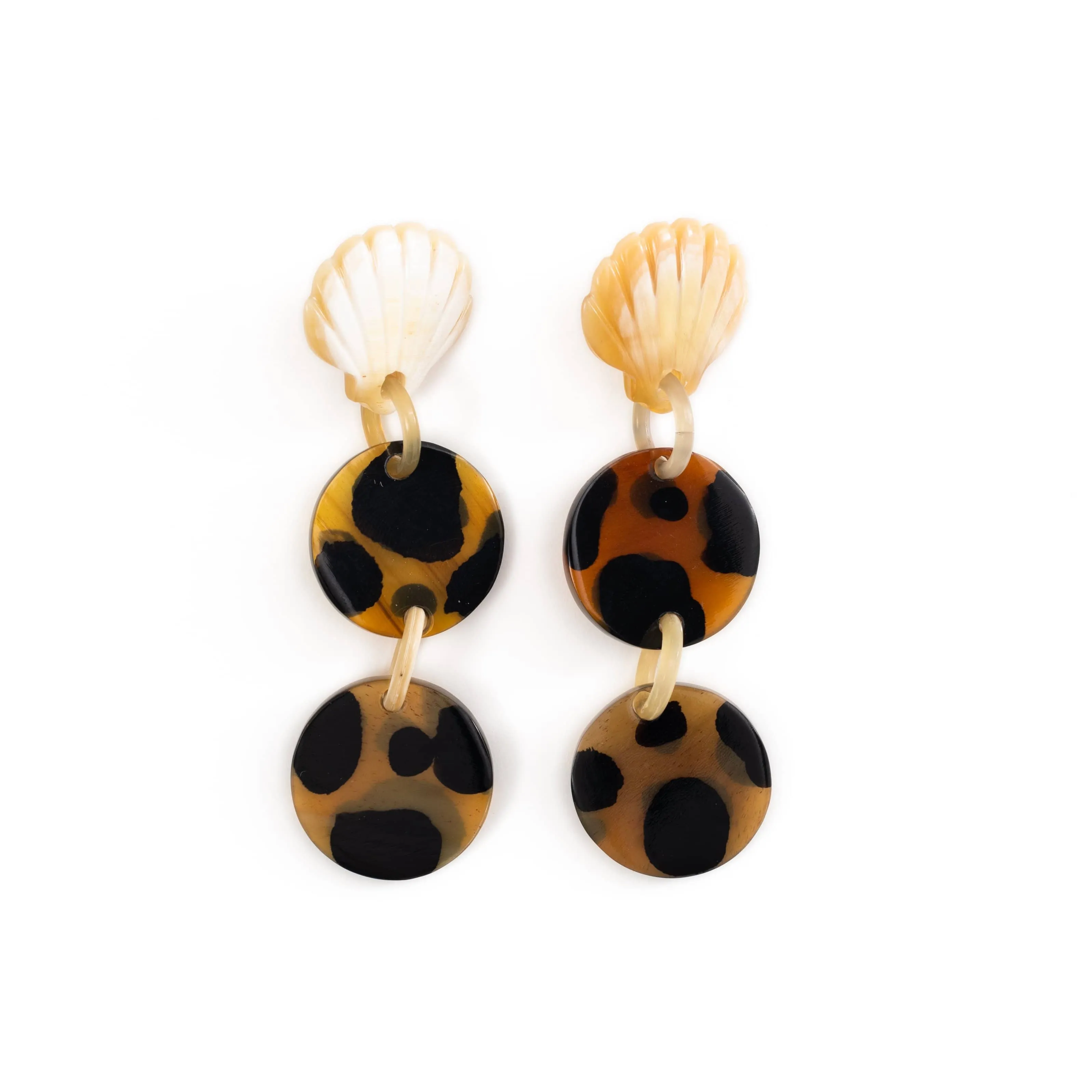 Tortoise Seashell Drop Earrings sold by Sunshine Tienda product image thumbnail 2