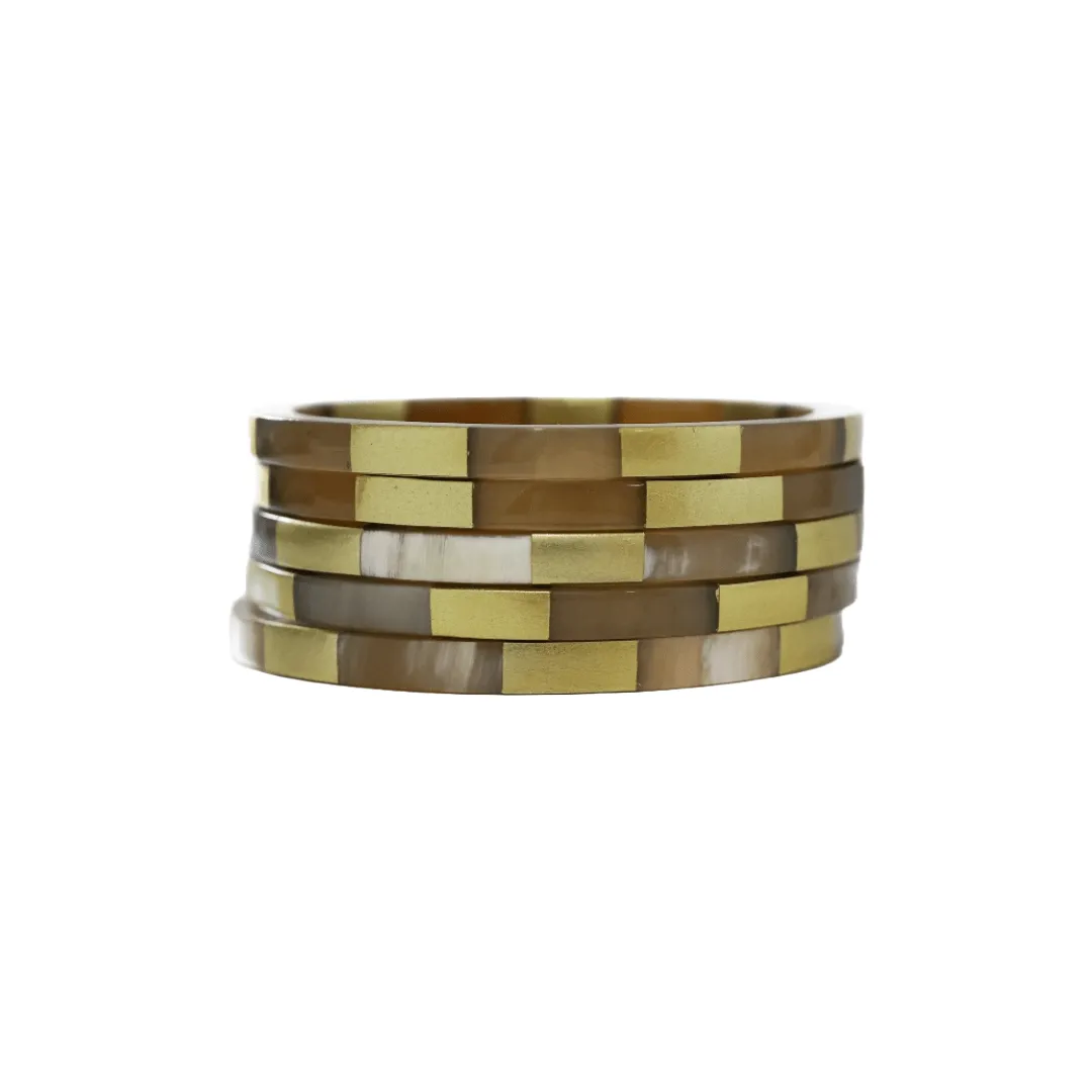 Gold Tile Bangle Set sold by Sunshine Tienda product image thumbnail 2