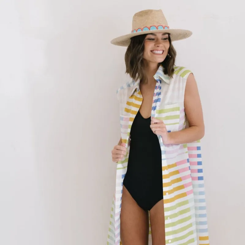 Colorful Stripe Bay Cover Up sold by Sunshine Tienda