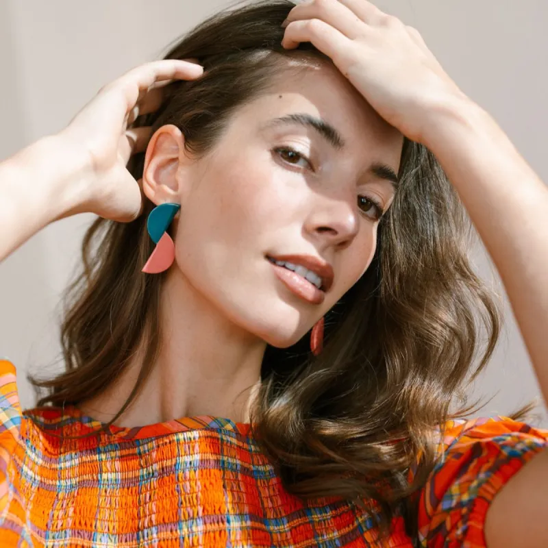 Teal Sphere Earrings sold by Sunshine Tienda