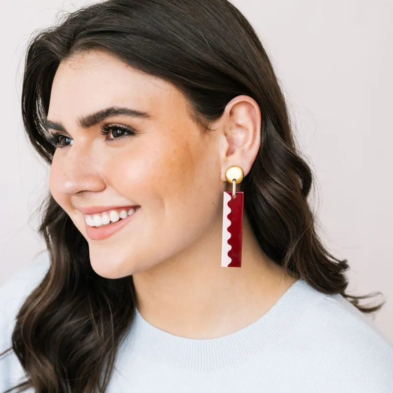 Nicvatole Rectangle Earrings made by Sunshine Tienda