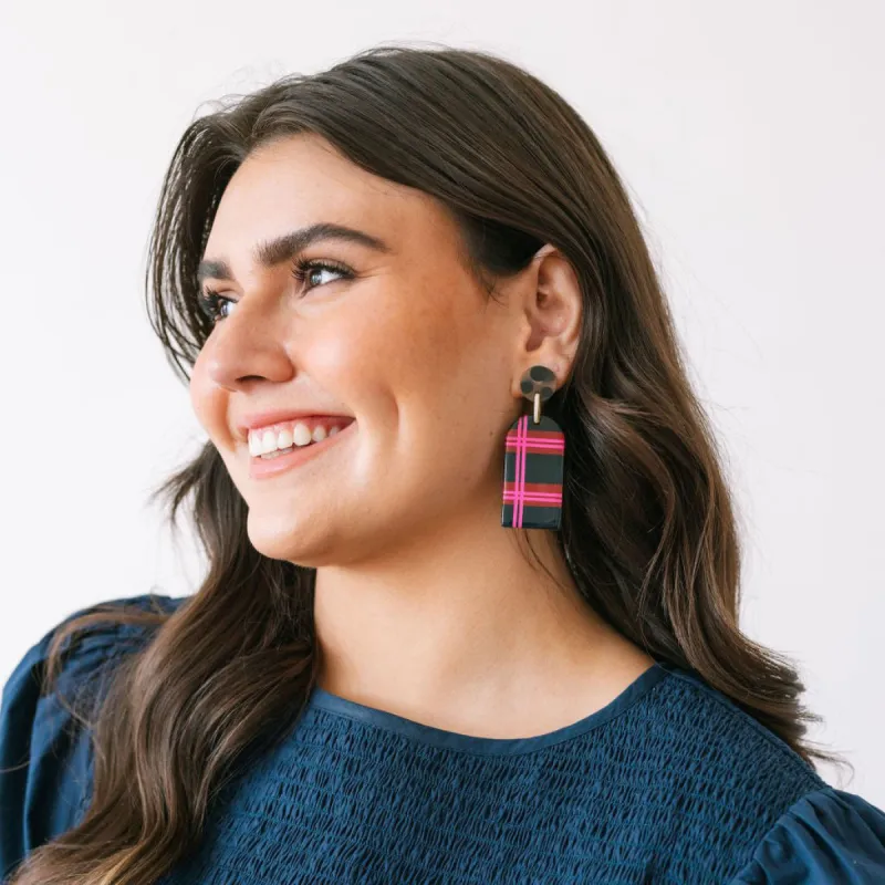 Plaid Arbor Earrings sold by Sunshine Tienda