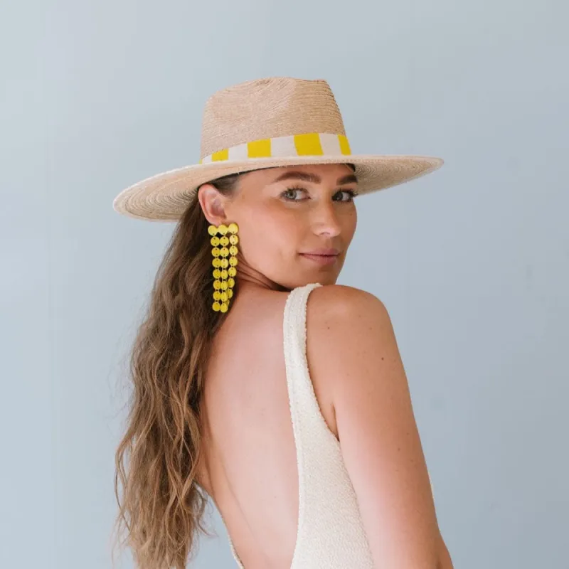 Yellow Cascading Shield Earrings sold by Sunshine Tienda