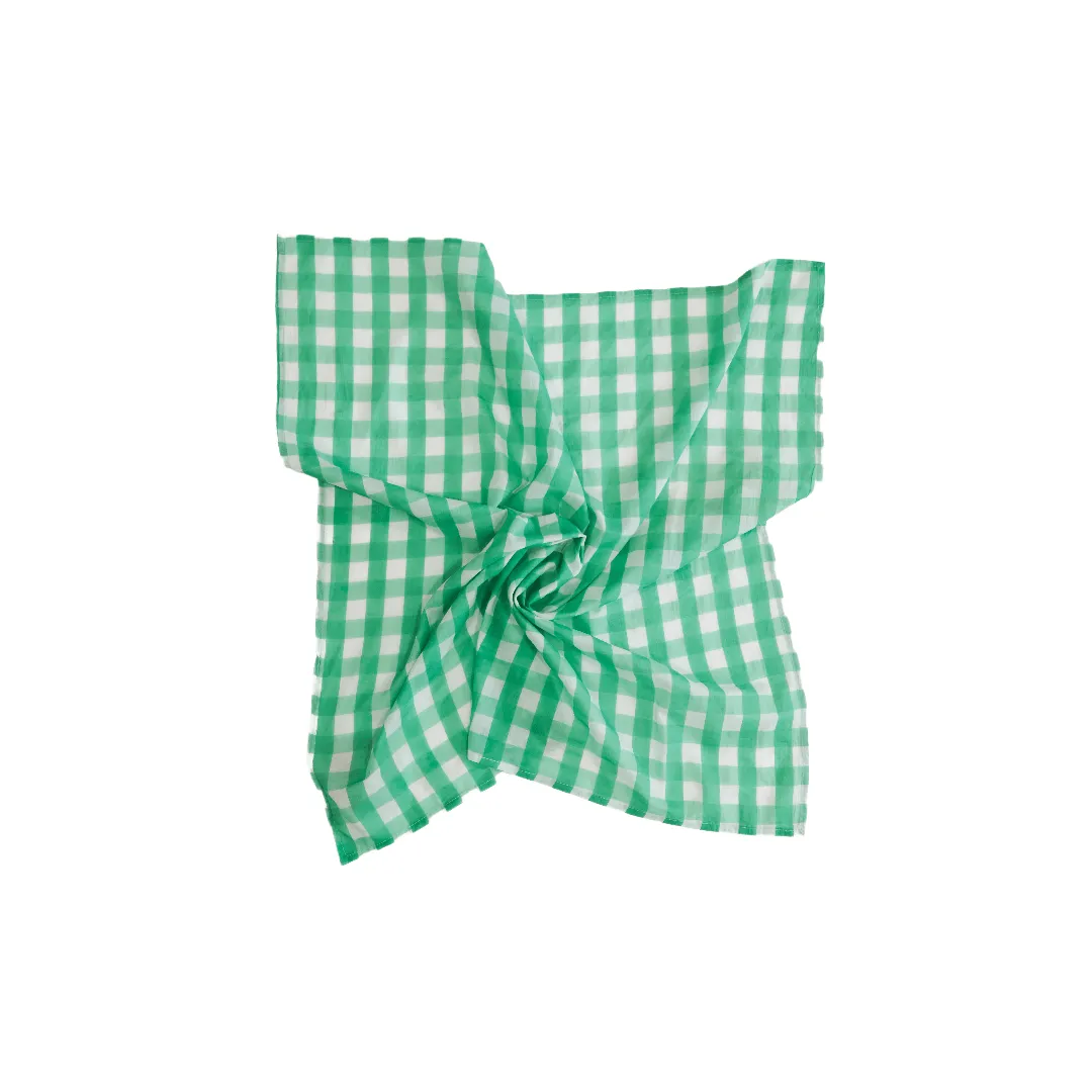 Green Gingham Scarf sold by Sunshine Tienda product image thumbnail 2