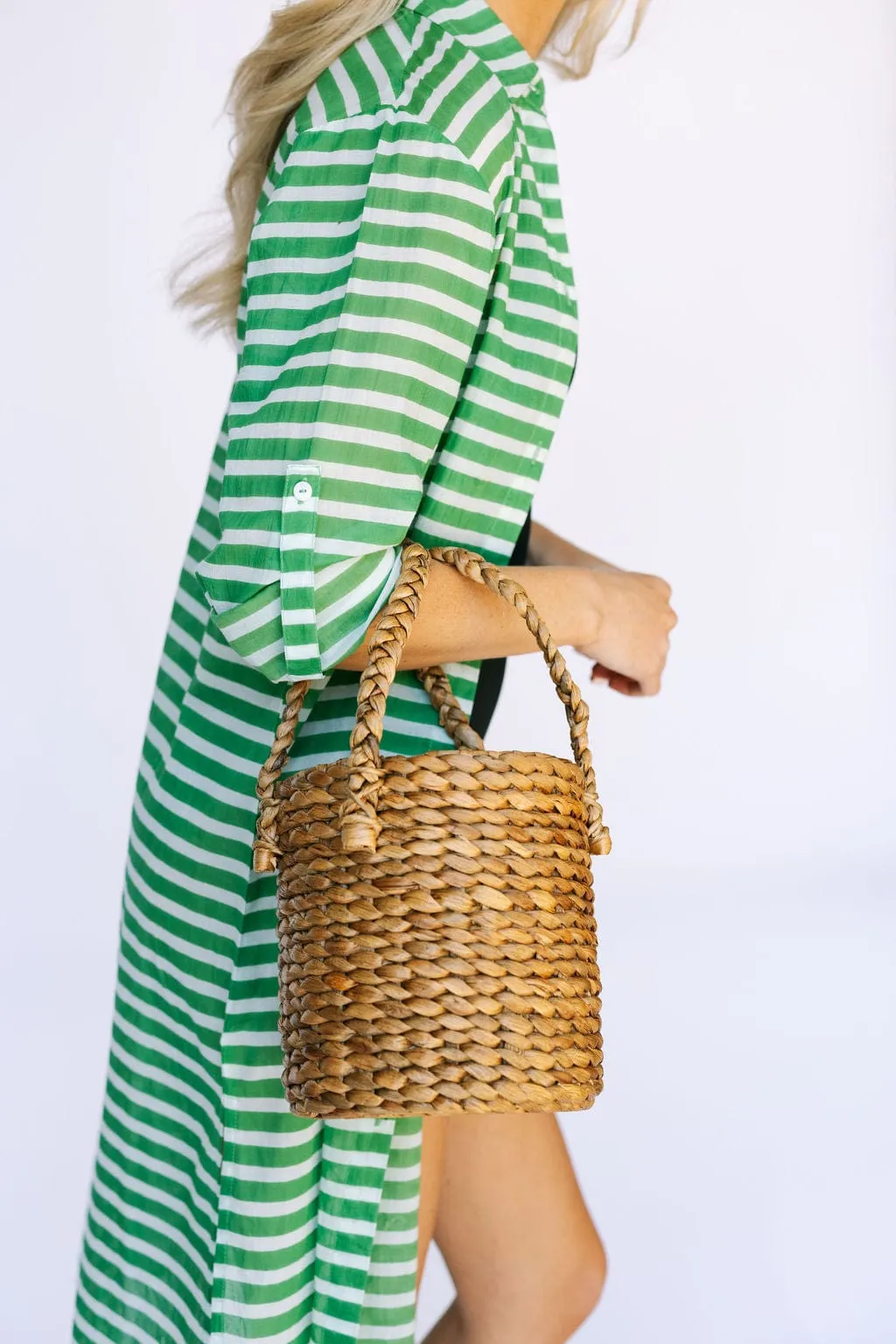 Green and White Stripe Alex Cover-Up sold by Sunshine Tienda product image thumbnail 5
