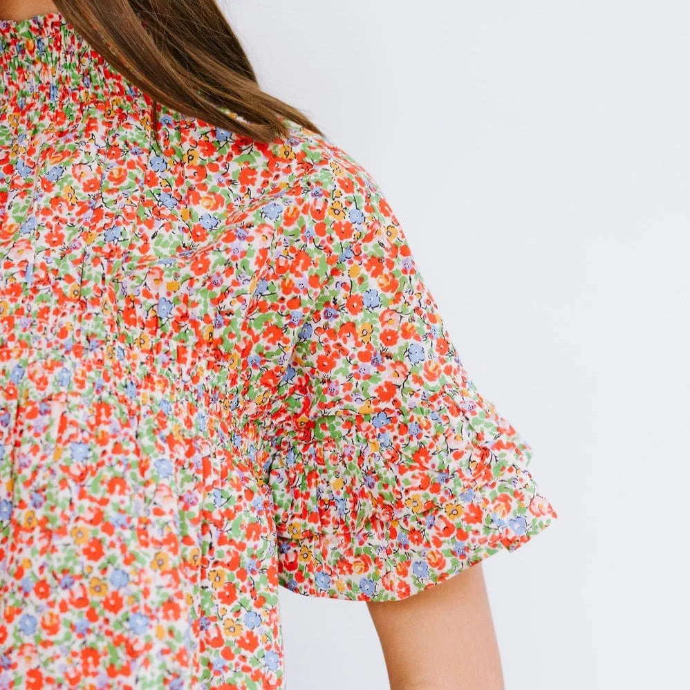 Caroline Flower Flutter Top sold by Sunshine Tienda product image thumbnail 3