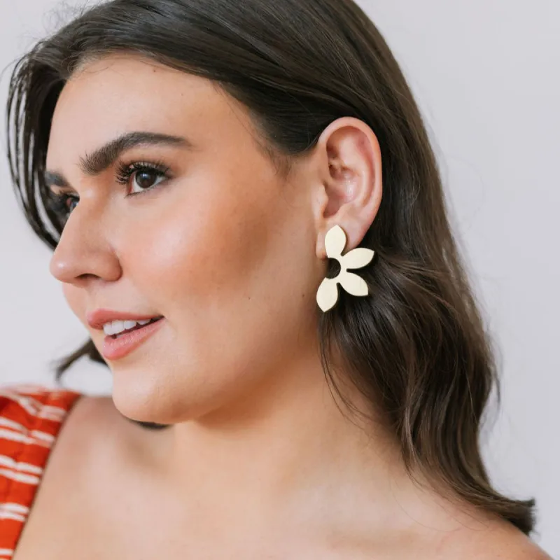 Gold Petal Earrings sold by Sunshine Tienda