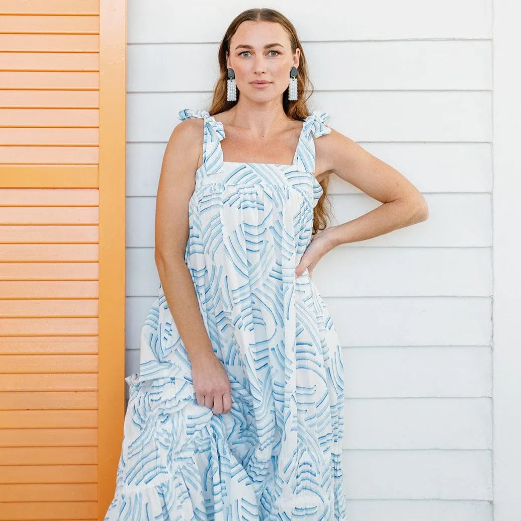 Shark Stripe Florence Dress sold by Sunshine Tienda product image thumbnail 2