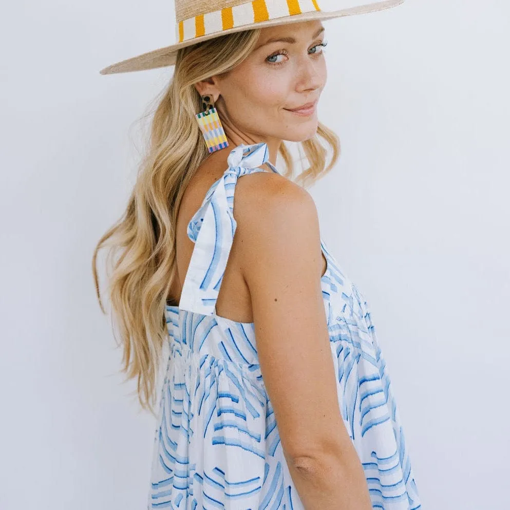 Shark Stripe Florence Dress sold by Sunshine Tienda product image thumbnail 3