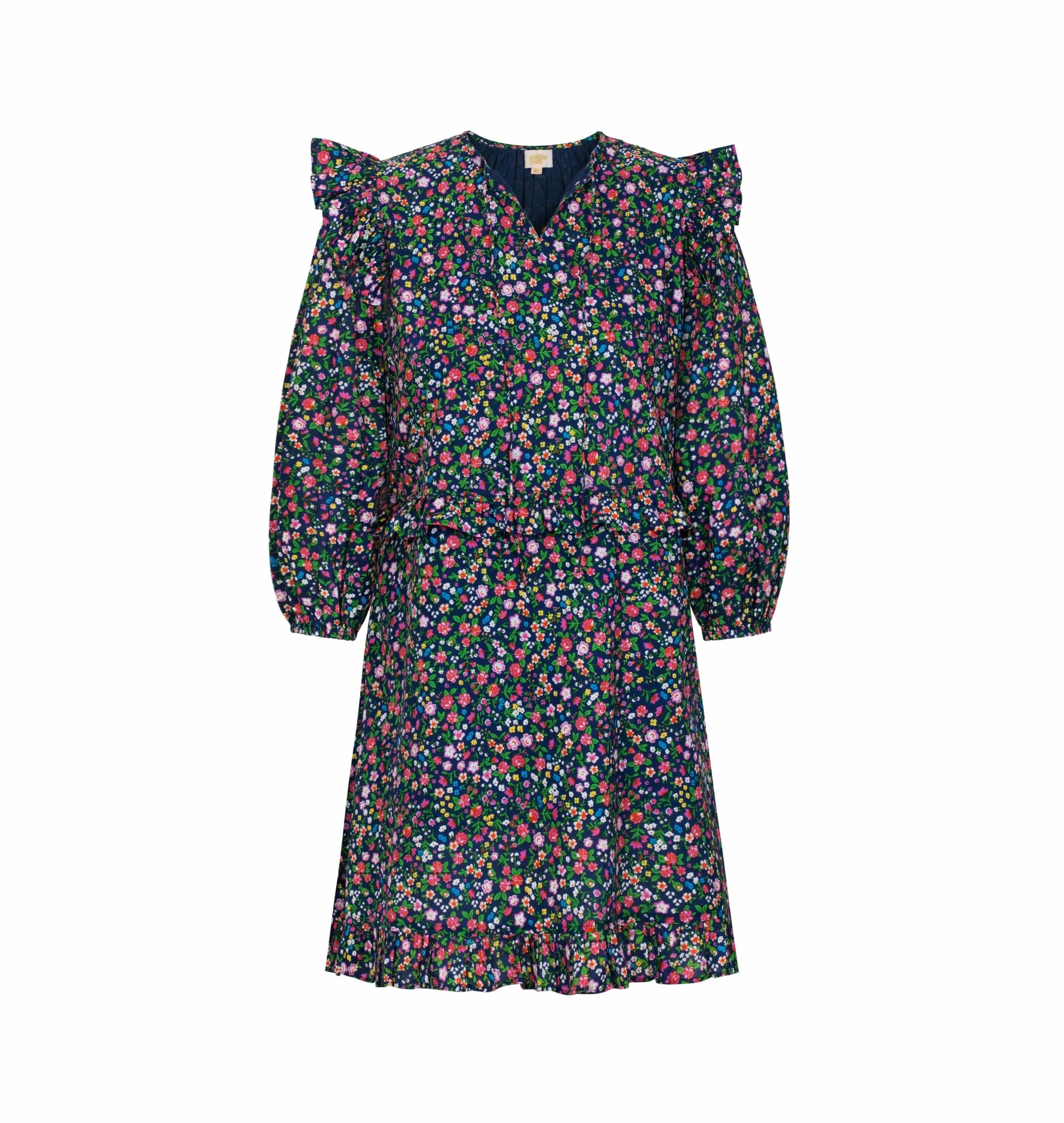 Navy Floral Monaco Dress sold by Sunshine Tienda product image thumbnail 4