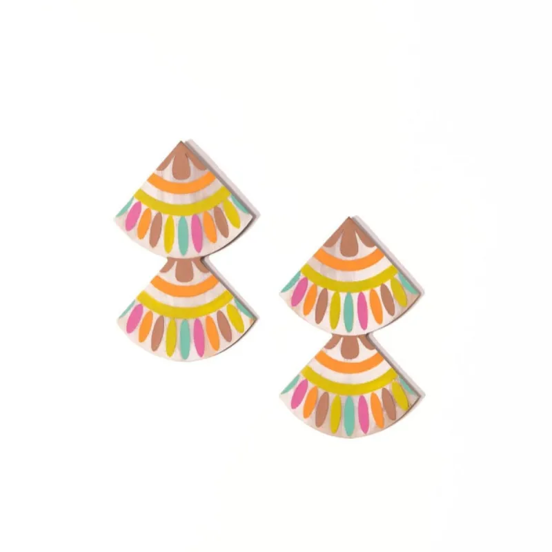 Hacienda Double Tile Earrings sold by Sunshine Tienda