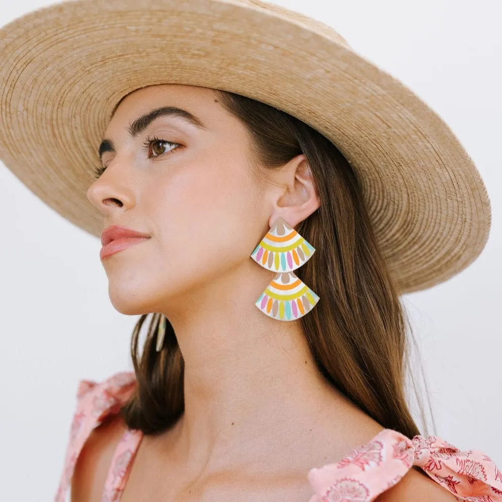 Hacienda Double Tile Earrings sold by Sunshine Tienda product image thumbnail 2