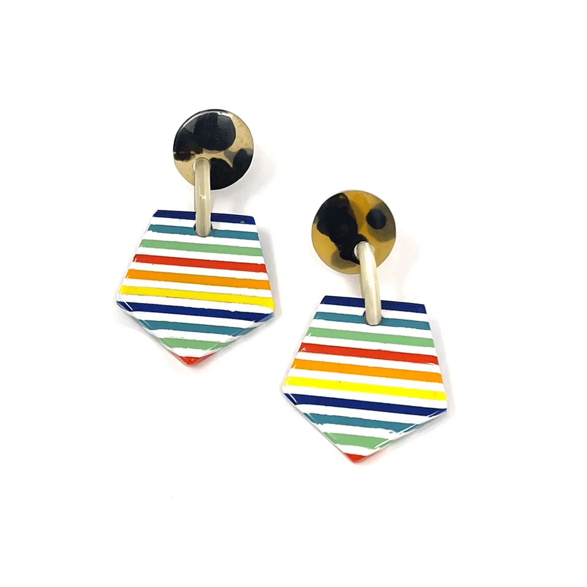 Small Rainbow Anchor Earrings sold by Sunshine Tienda product image thumbnail 2