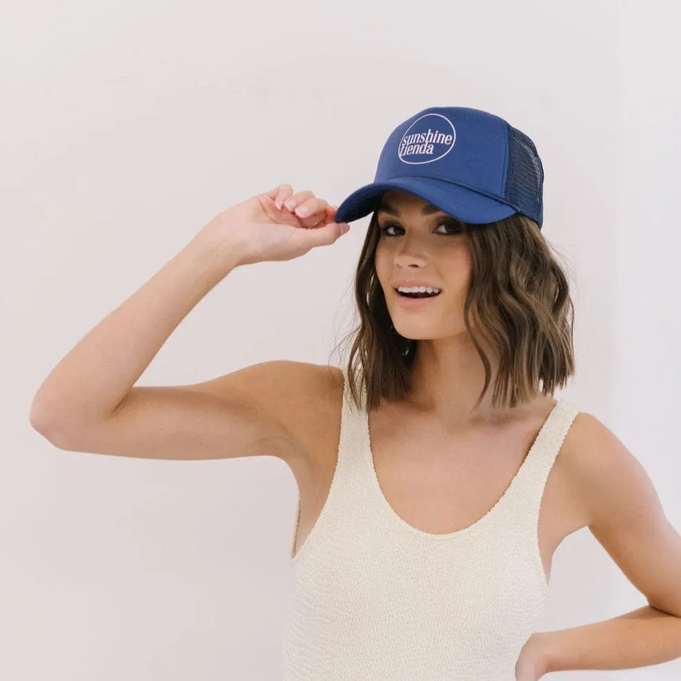 Navy Sunshine Tienda Trucker Hat sold by Sunshine Tienda product image thumbnail 2