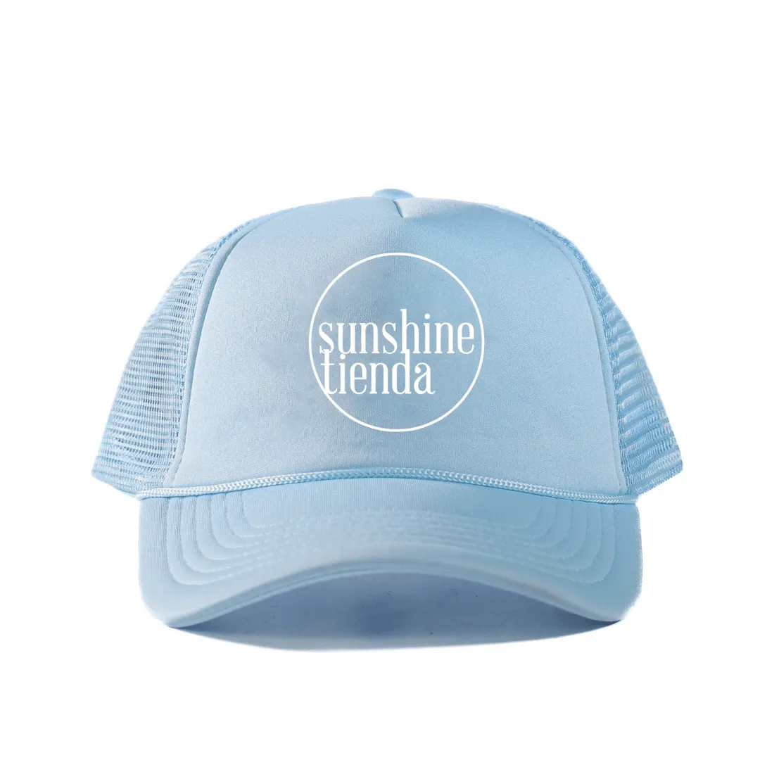 Sky Blue Sunshine Tienda Trucker Hat sold by Sunshine Tienda