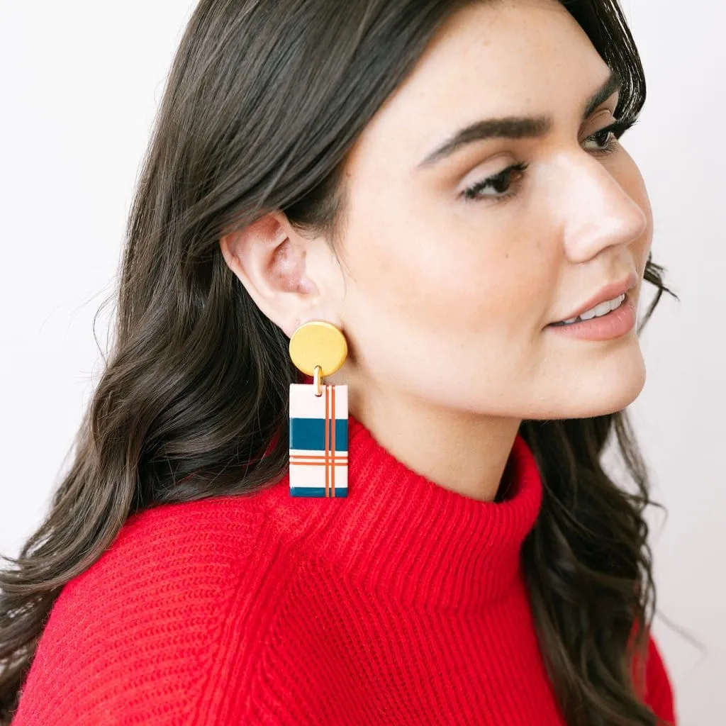Nutcracker Plaid Cabana Earrings sold by Sunshine Tienda product image thumbnail 2