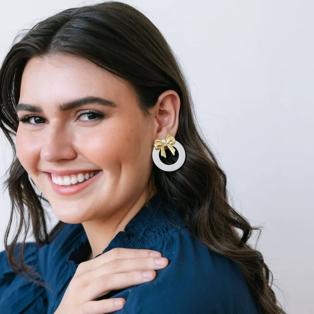 Metallic Wreath Earrings sold by Sunshine Tienda product image thumbnail 2