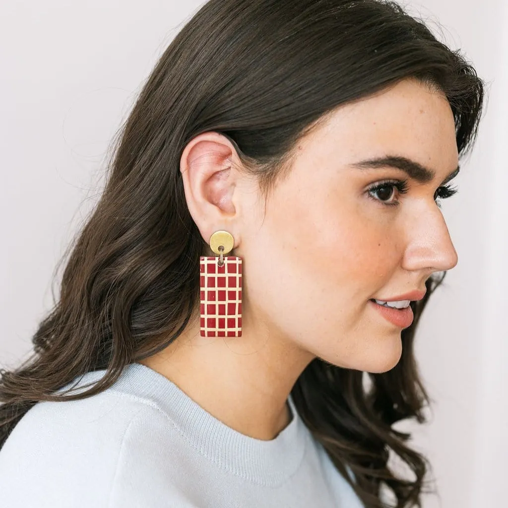 Red Dulce Cabana Earrings sold by Sunshine Tienda product image thumbnail 3